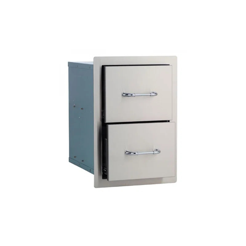 Bull Outdoor Products 12.38'' Stainless Steel Grade 304 Stainless Steel Drop-In Drawers