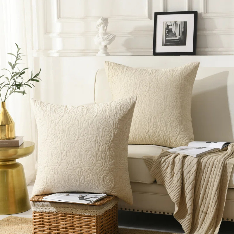 MarCielo Embroidered Pillow Cover