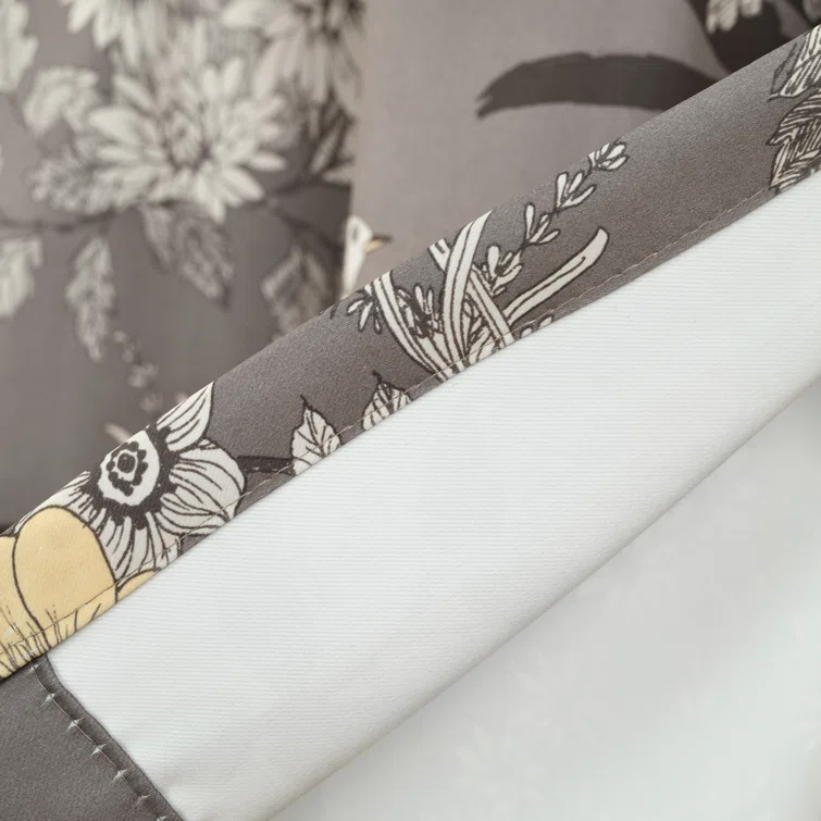 Lush Decor Botanical Garden Floral Tailored 52'' W Window Valance