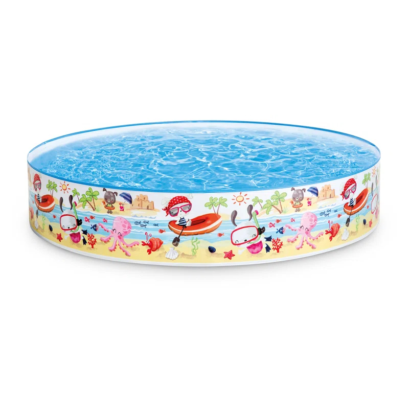 Intex Plastic Round Kiddie Pool 10'' H x 60'' W x 60'' L