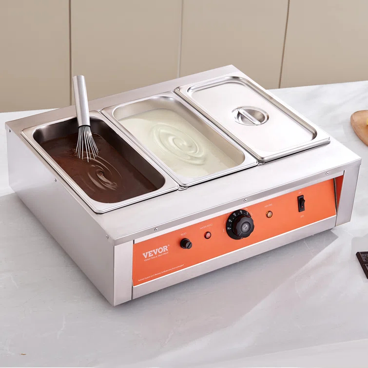 VEVOR VEVOR Chocolate Tempering Machine Chocolate Melting Pot 26.5 Lbs 3 Tanks