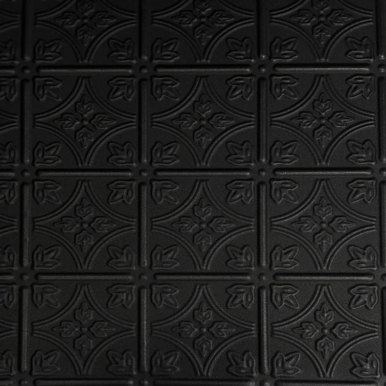 A La Maison Ceilings Emma's Flowers 1.64 ft. x 1.64 ft. Glue-Up Polystyrene Ceiling Tile (Set of 8)