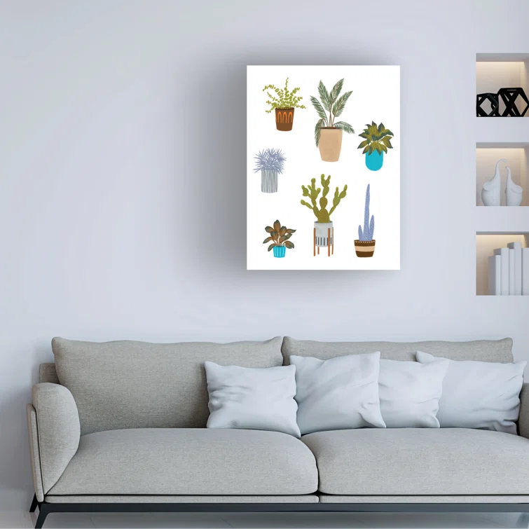 Trademark Fine Art Modern & Contemporary " Houseplant Chart II " by Melissa Wang