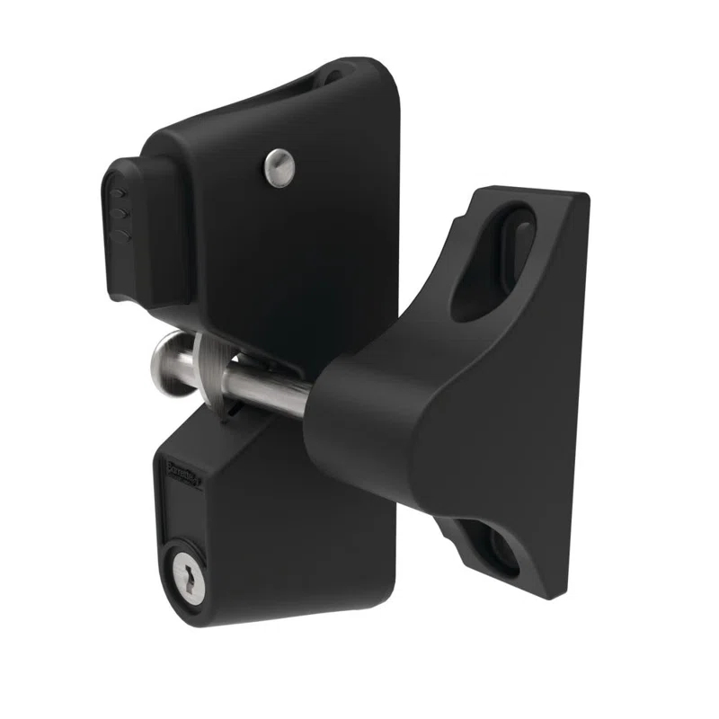 Barrette Outdoor Living Barrette Outdoor Living Black Aluminum Gate Latch for Posts