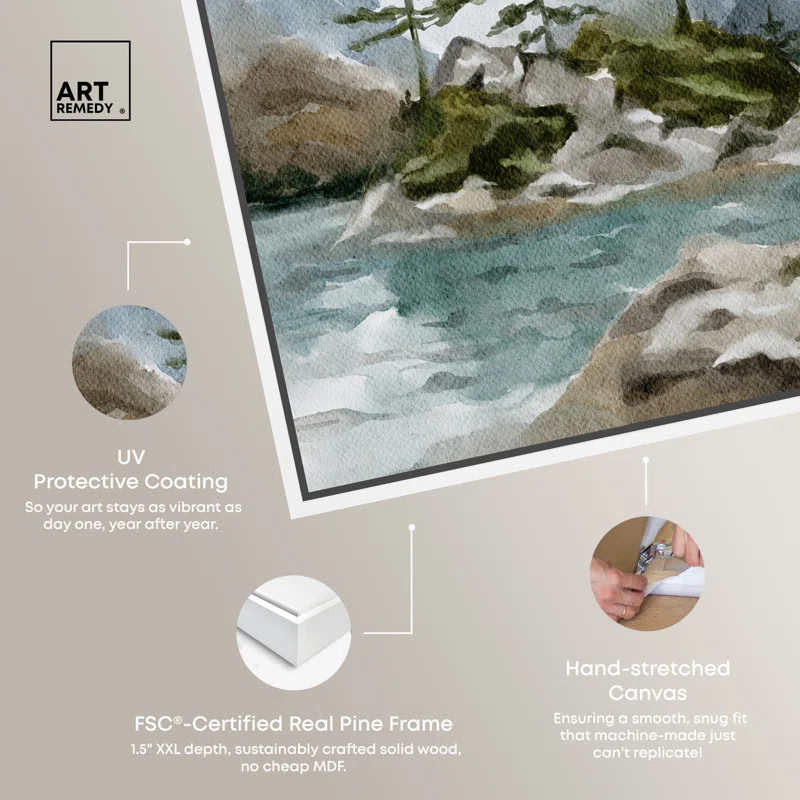 Art Remedy Cold Winter Lake