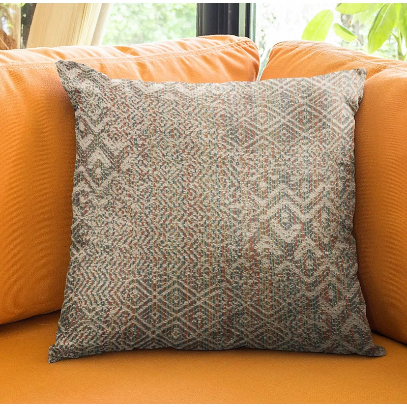 Plutus Brands Fave Geometric Cotton Blend Indoor/Outdoor Reversible Throw Pillow