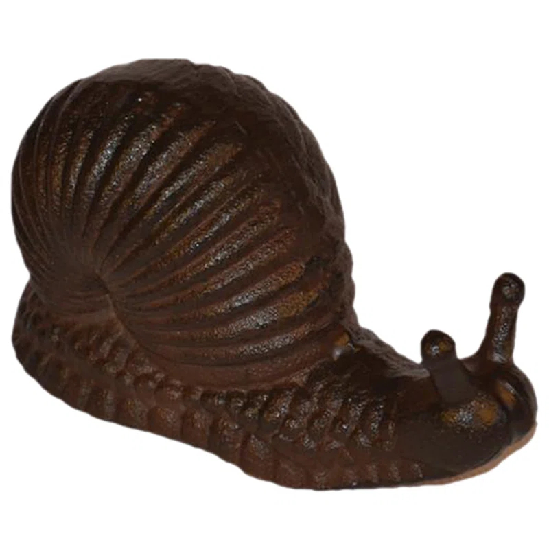 August Grove® Snail Decor Desktop Iron Snail Tabletop Ornament Simulation Snail Craft Prop
