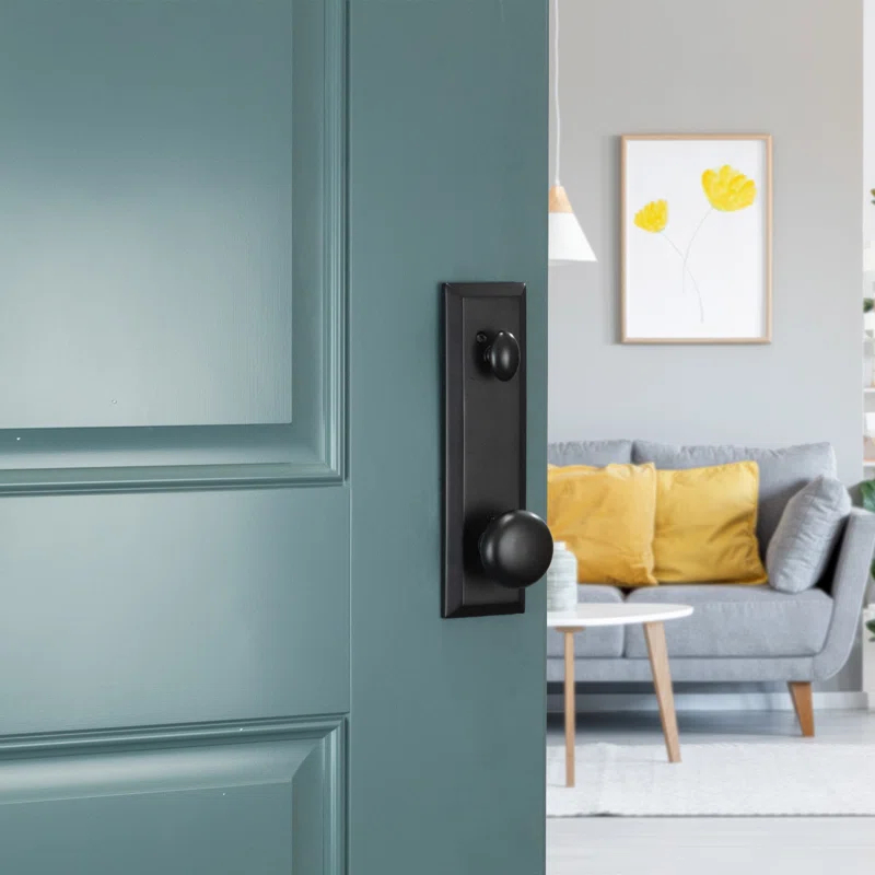 Bravura Hardware Handleset with Deadbolt and Door Rosette