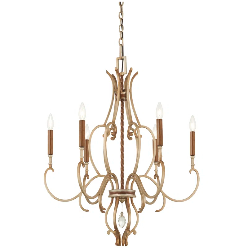 Metropolitan by Minka Magnolia Manor 6 - Light Dimmable Classic / Traditional Chandelier