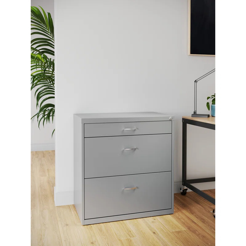 Inbox Zero Clete 30'' Wide 3 -Drawer Steel File Cabinet