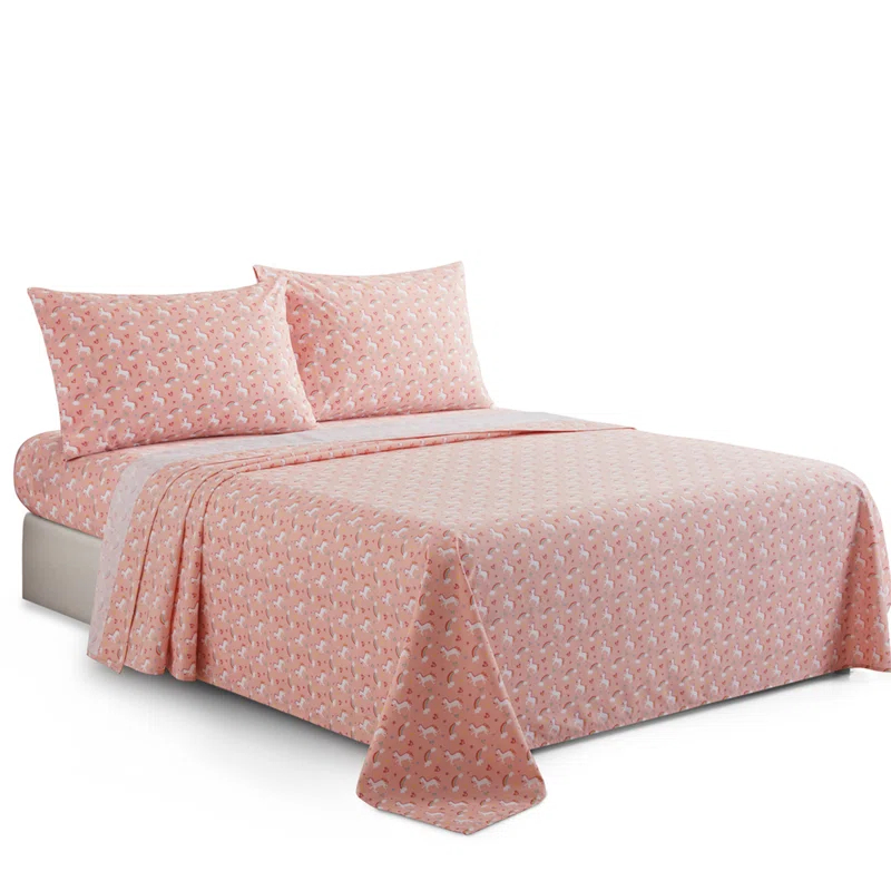 Percale Animal Print Sheet Set