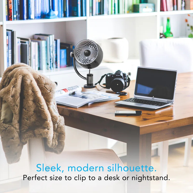 Vornado Vornado Pivot3C Compact Air Circulator Clip On Fan with Multi-Surface Mount
