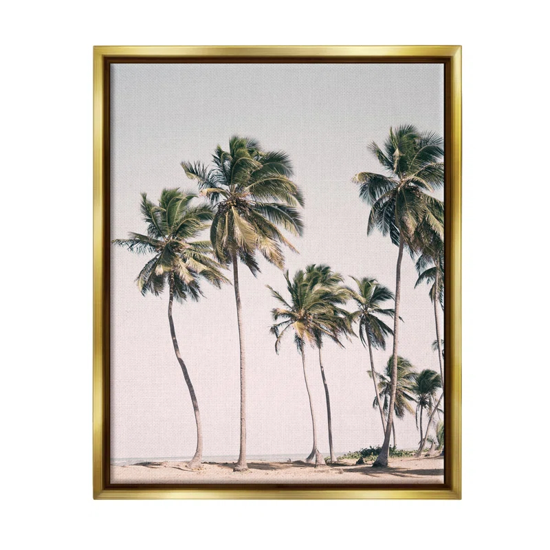 Stupell Industries " Windblown Palm Trees " by Sisi And Seb