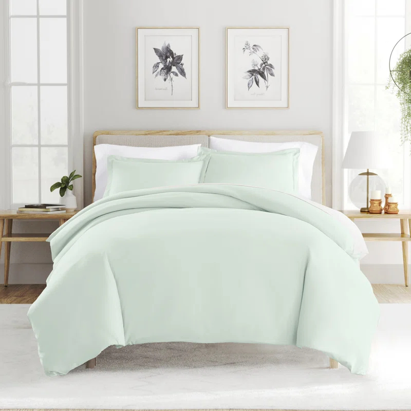 IEnjoy Home Super Soft Double Brushed Duvet Cover Set