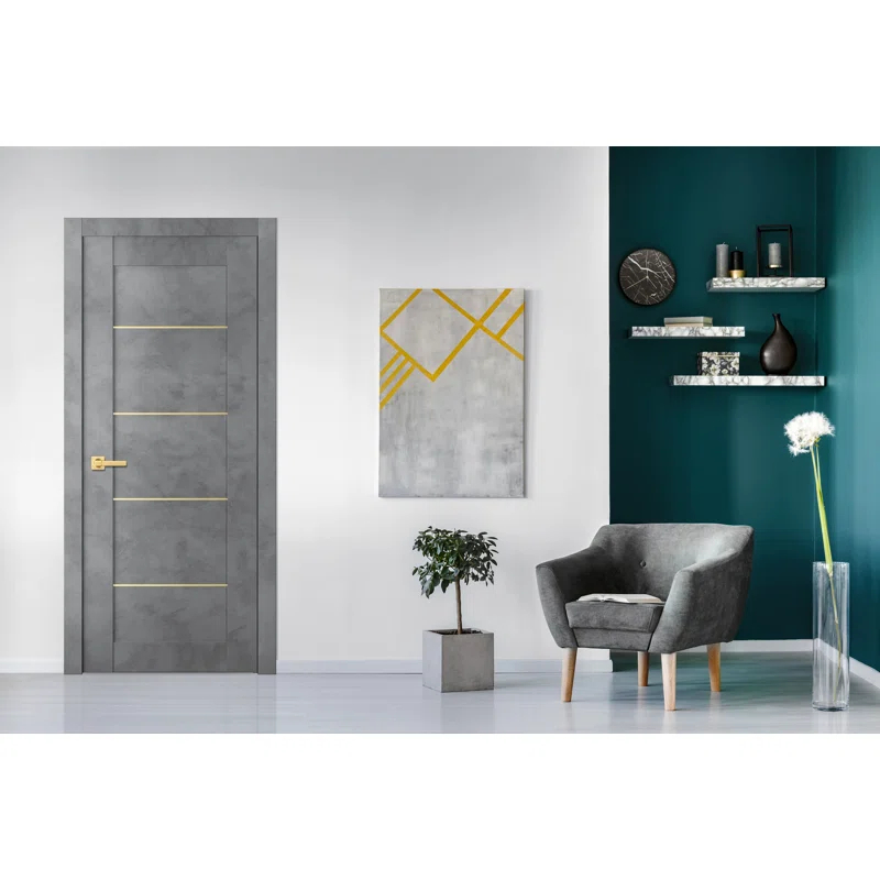 Belldinni Avon 07-04 DIY-Friendly Paneled Standard Single Prehung Door