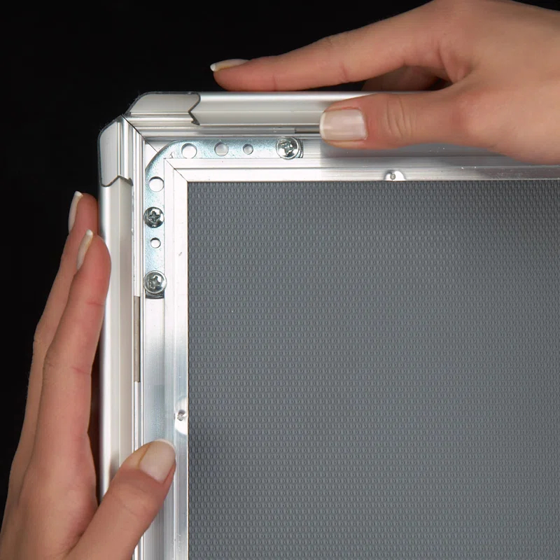 MT Displays Silver Metal Beveled Picture Frame