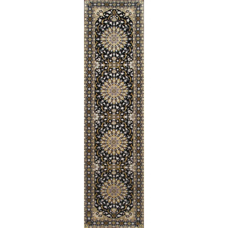 Pasargad Azerbaijan One-of-a-Kind 3'1" X 11'8" New Age Runner Wool Area Rug in