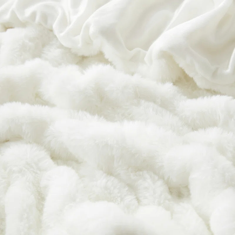 Tahari Home Isla Faux Fur Throw