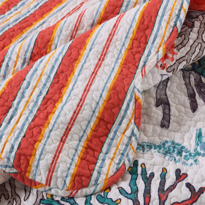 Atlantis Quilted Reversible Throw
