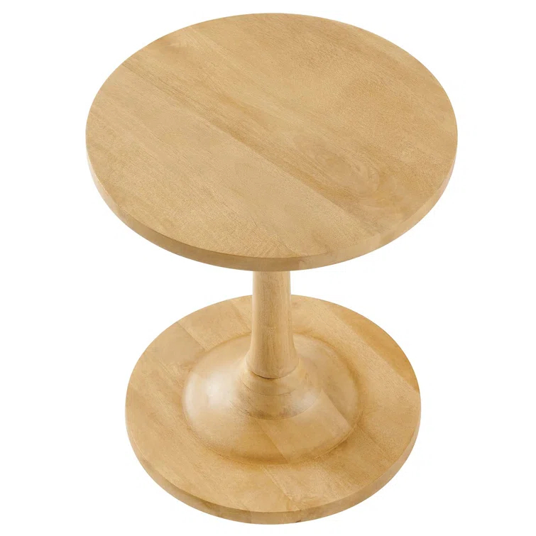 Modway Modway Lina Solid Wood Pedestal End Table