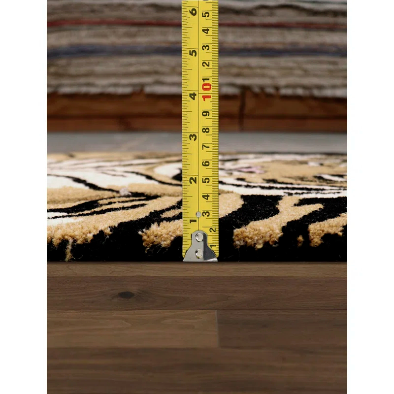 Pasargad Forest Handmade Tufted Rectangle 2' x 3' Wool Area Rug in Brown/Natural/Green