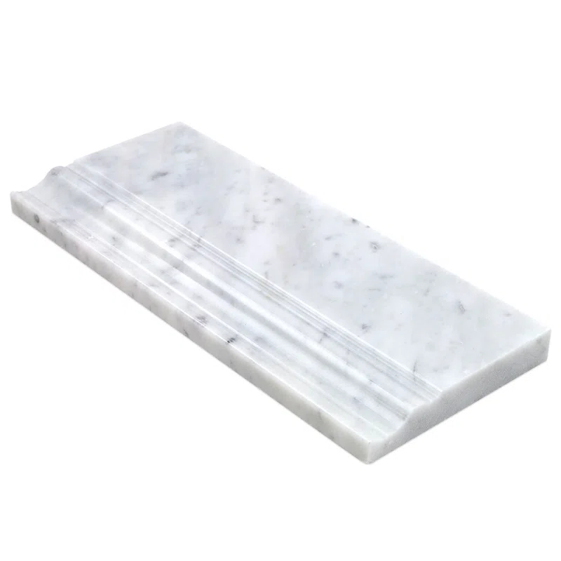 Bond Tile 12'' L x 4.75'' W Marble Tile Trim