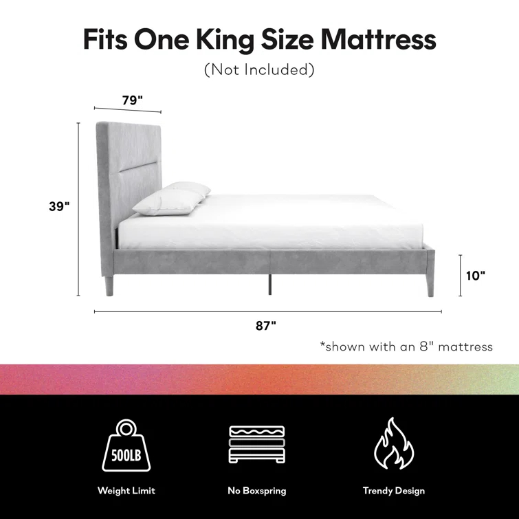 CosmoLiving by Cosmopolitan Westerleigh Upholstered Platform Bed