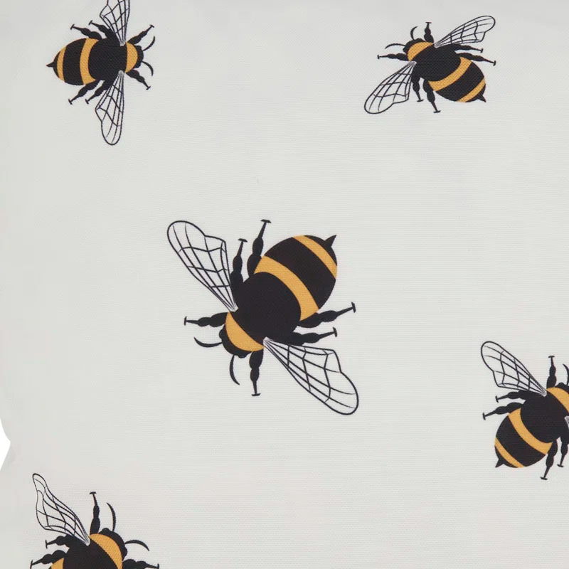 Saro Charming Bumble Bee Outdoor Pillow with Poly Fill