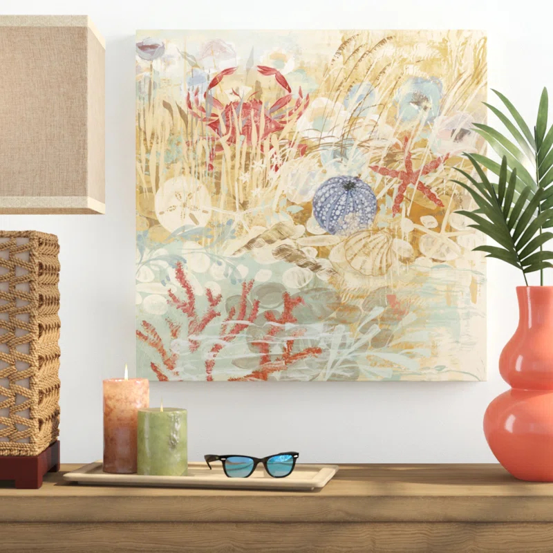 Highland Dunes " Floral Frenzy Coastal V " by Alan Hopfensperger