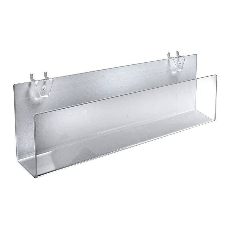 Azar Displays 16" W Acrylic Holder, 2-Pack (Set of 2)
