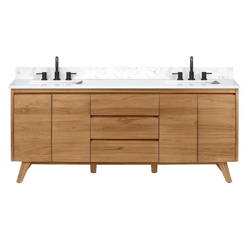Avanity Coventry 72" Double Bathroom Vanity with Engineered Stone Top