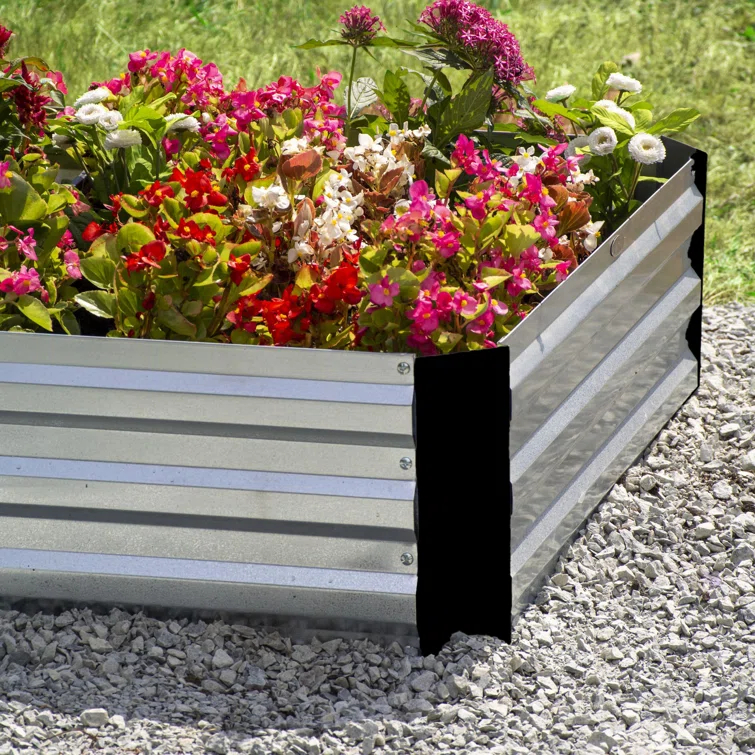 Grapevine Metal Raised Garden Bed