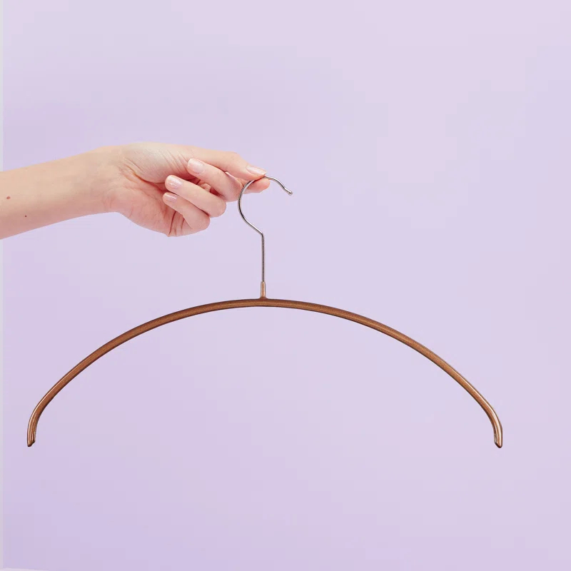 Mawa Metal Non-Slip Standard Hanger for Dress/Shirt/Sweater (Set of 10)