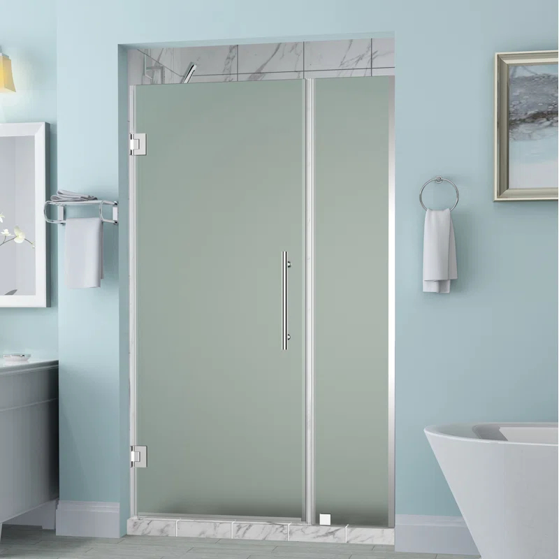 Belmore 48 x 72 Hinged Frameless Shower Door