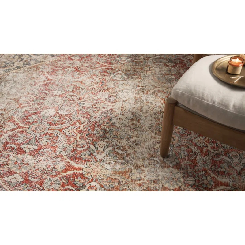 Amber Lewis x Loloi Georgie Red / Navy Area Rug