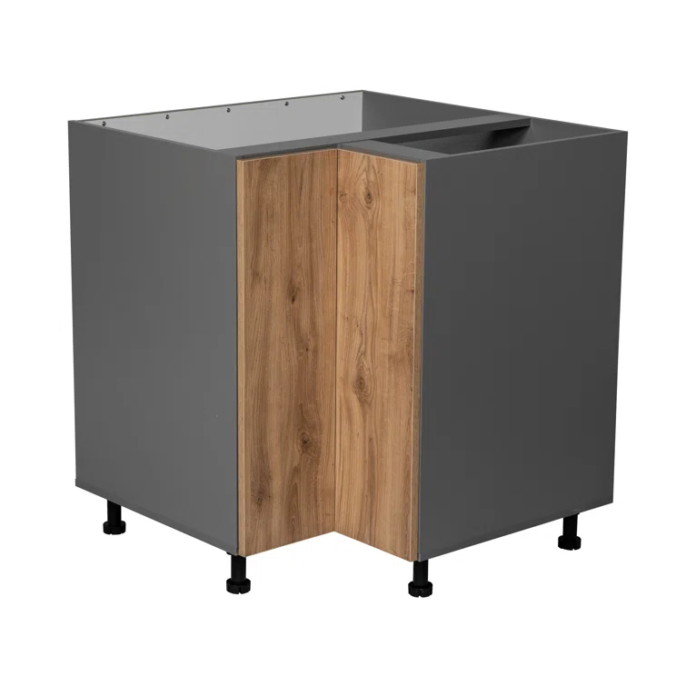 WALLKITCHENS 34.5'' H Particleboard Corner Base Cabinet Ready-to-Assemble