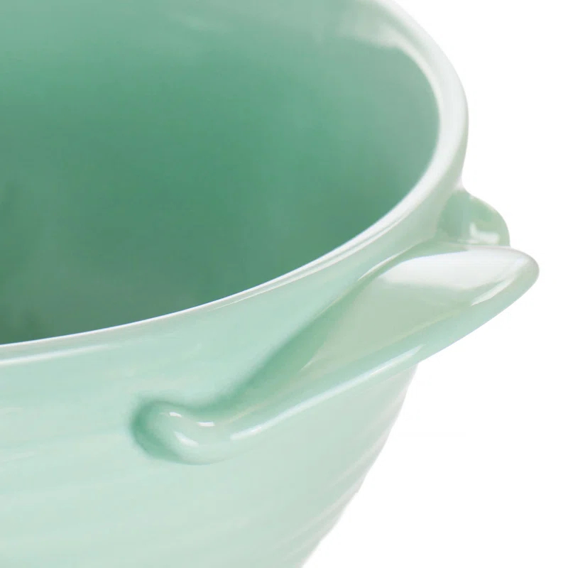 Martha Stewart Martha Stewart 3 Piece Vintage Stoneware Prep Batter Bowl Set In Mint