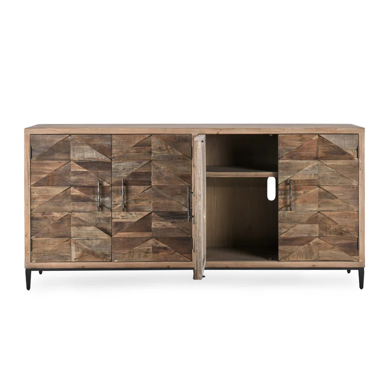 Classic Home Mave 76'' Solid Wood Sideboard