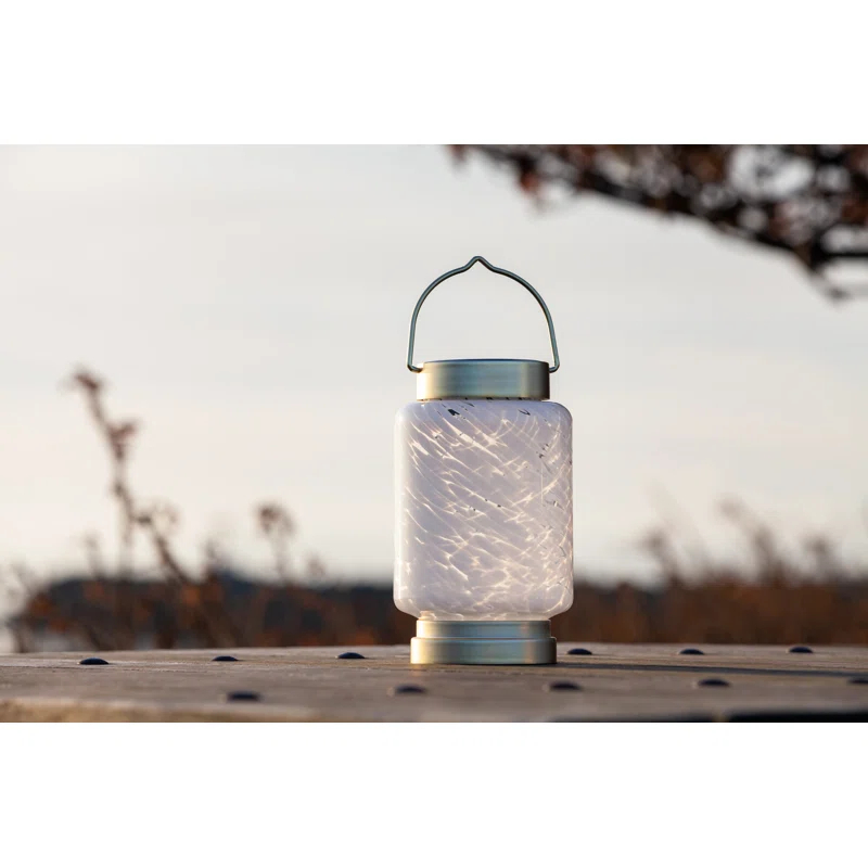 Allsop Home and Garden 7.5'' Solar Powered Integrated LED Outdoor Lantern