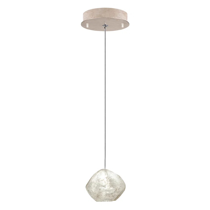 Fine Art Handcrafted Lighting Natural Inspirations 5.5" Round Drop Pendant Light