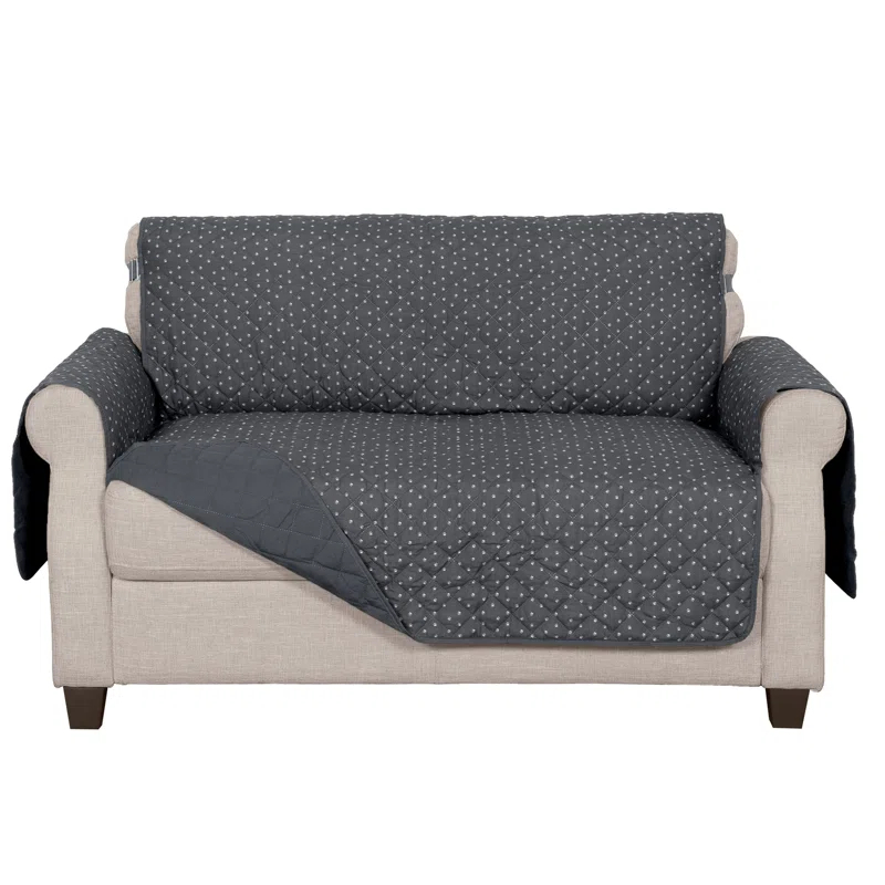 FurHaven Reversible Water-Resistant Small Sofa Loveseat Cover Furniture Protector