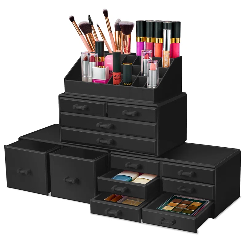 Sorbus Makeup Organizer with Lipstick, Brush Holders, Large 12 Drawers