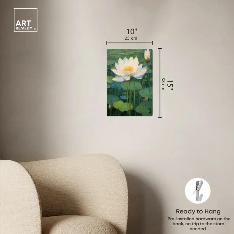 Art Remedy Art Remedy This Is My Waterlily Framed Impressionism 53041