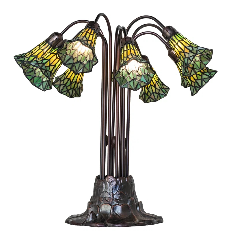 Meyda Lighting Pond Lily Metal Table Lamp