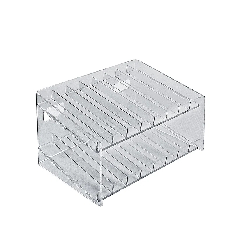 Azar Displays Two-Tier 16 Compartment Display, 8-Comp per Tier. Dimensions: 12"W x 8.5"D x 6.5"H