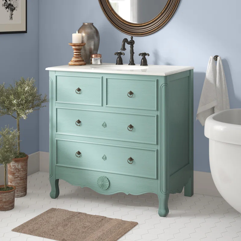 Canora Grey Medina 34'' Free Standing Single Bathroom Vanity Set