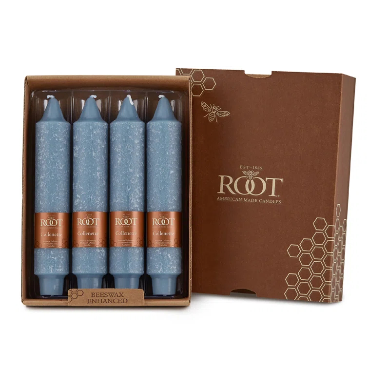 Root Candles Timberline Collenette Dinner Candle Taper (Set of 4)