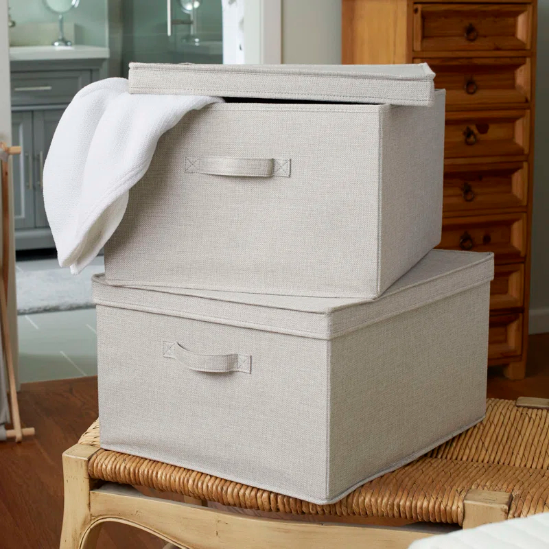 Household Essentials Fabric Bin (Set of 2)