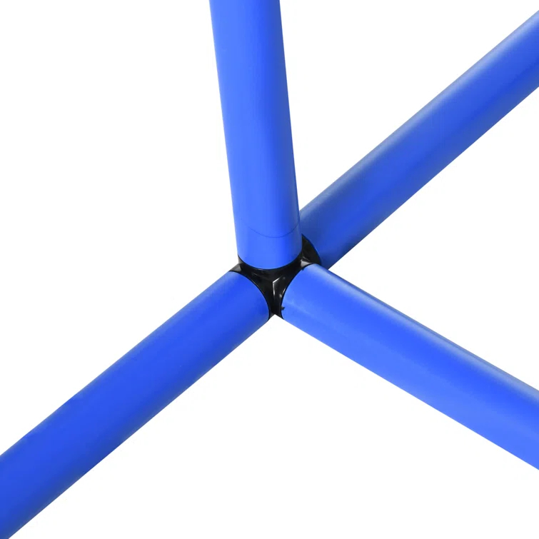 Pawhut Dog Agility Training Equipment, 4 Piece Dog Agility Course For Old Dogs With Carrying Bag, Outdoor Use, Blue