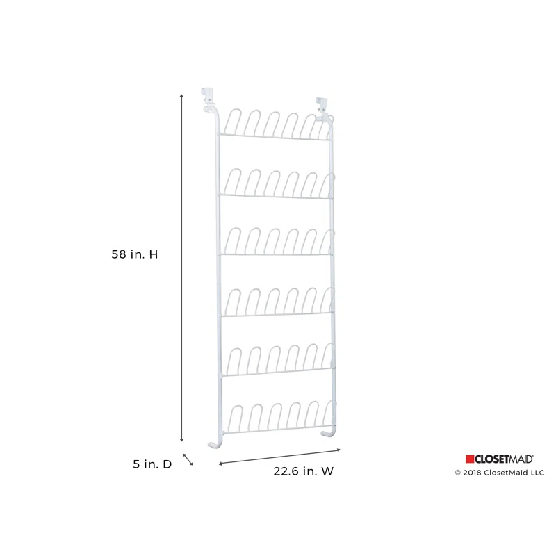 18 Pair Overdoor Shoe Organizer
